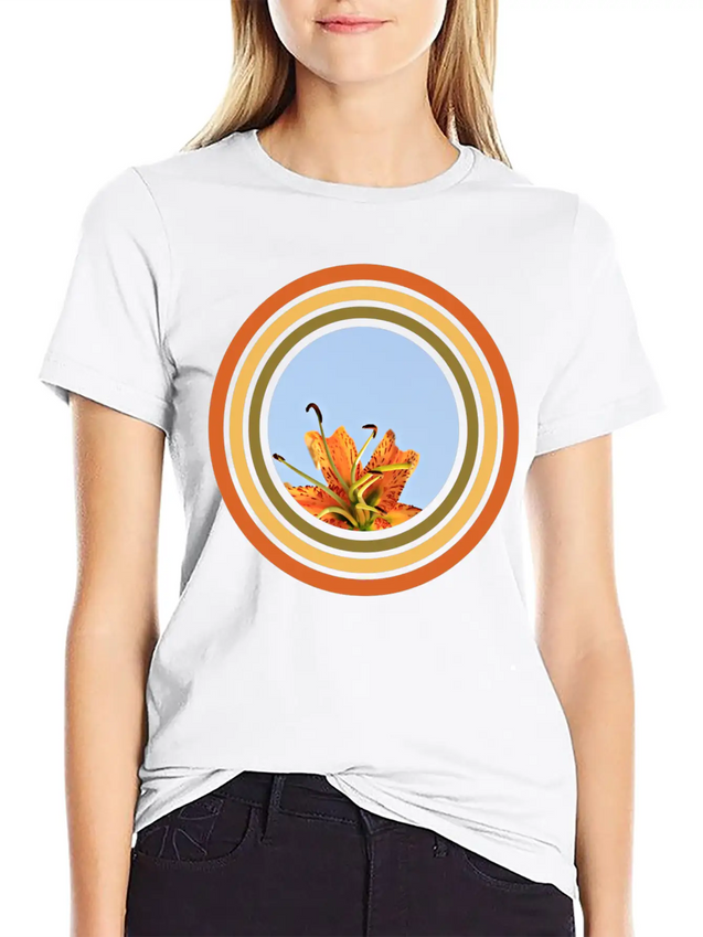 Blossom Lightweight Cotton T-Shirt – Daily Comfort Graphic Shirt