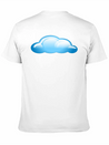 Blue Cloud Lightweight Cotton T-Shirt – Daily Comfort Graphic Shirt