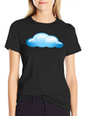 Blue Cloud Lightweight Cotton T-Shirt – Daily Comfort Graphic Shirt