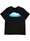 Blue Cloud Lightweight Cotton T-Shirt – Daily Comfort Graphic Shirt