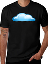 Blue Cloud Lightweight Cotton T-Shirt – Daily Comfort Graphic Shirt