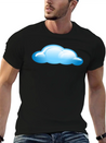 Blue Cloud Lightweight Cotton T-Shirt – Daily Comfort Graphic Shirt