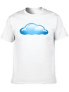 Blue Cloud Lightweight Cotton T-Shirt – Daily Comfort Graphic Shirt