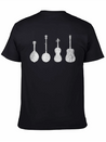 Bluegrass Music Instruments Minimalist Lightweight Cotton T-Shirt – Daily Comfort Graphic Shirt