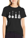 Bluegrass Music Instruments Minimalist Lightweight Cotton T-Shirt – Daily Comfort Graphic Shirt