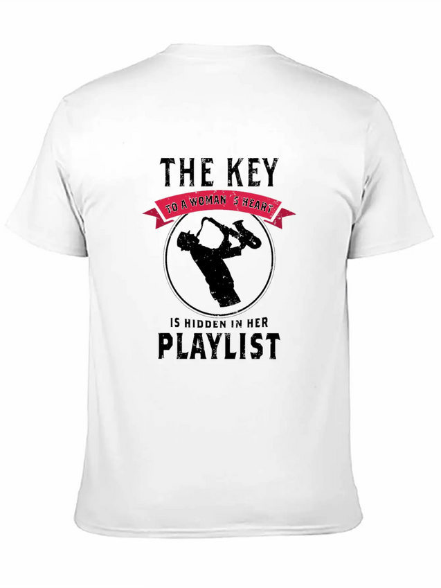 Blues Saxophone Design For Blues Girl Lightweight Cotton T-Shirt – Daily Comfort Graphic Shirt