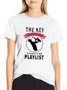 Blues Saxophone Design For Blues Girl Lightweight Cotton T-Shirt – Daily Comfort Graphic Shirt