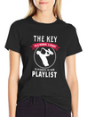 Blues Saxophone Design For Blues Girl Lightweight Cotton T-Shirt – Daily Comfort Graphic Shirt