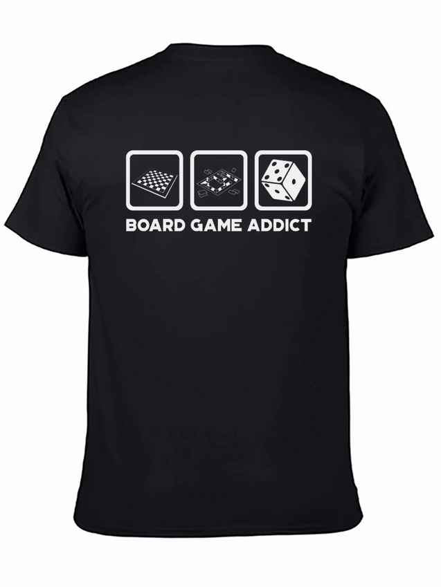 Board Game Addict Gaming Lightweight Cotton T-Shirt – Daily Comfort Graphic Shirt