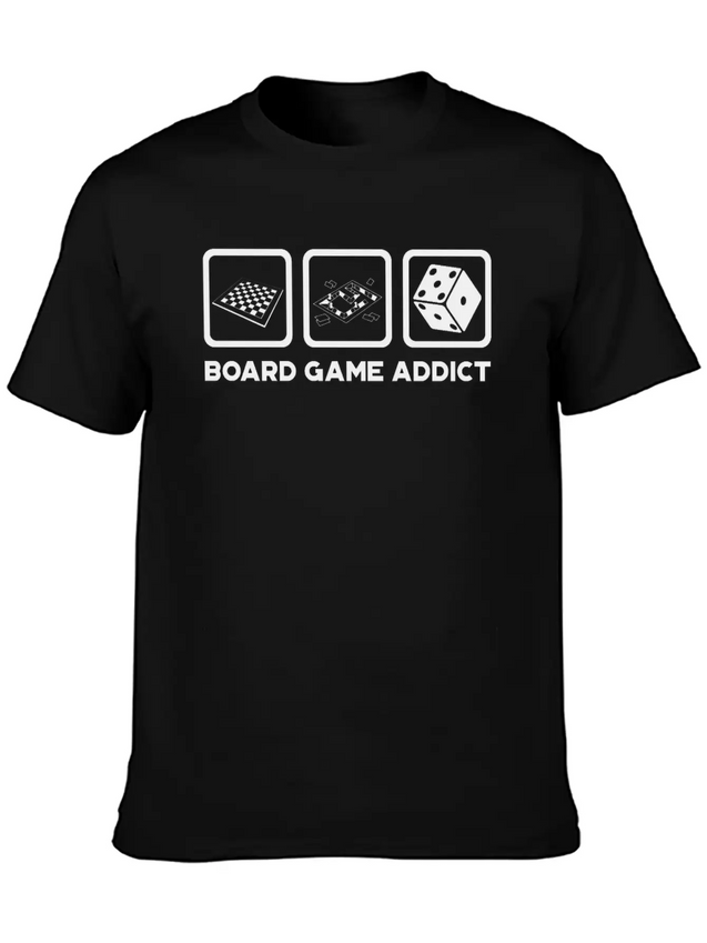Board Game Addict Gaming Lightweight Cotton T-Shirt – Daily Comfort Graphic Shirt