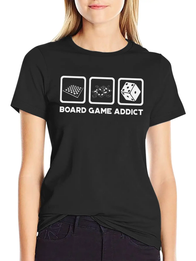 Board Game Addict Gaming Lightweight Cotton T-Shirt – Daily Comfort Graphic Shirt