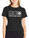Board Game Addict Gaming Lightweight Cotton T-Shirt – Daily Comfort Graphic Shirt
