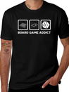 Board Game Addict Gaming Lightweight Cotton T-Shirt – Daily Comfort Graphic Shirt