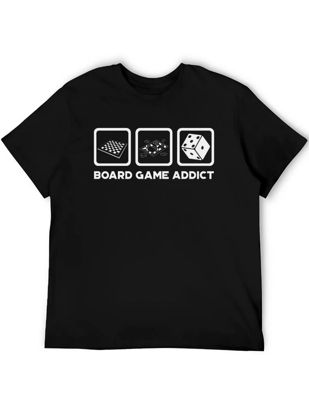 Board Game Addict Gaming Lightweight Cotton T-Shirt – Daily Comfort Graphic Shirt