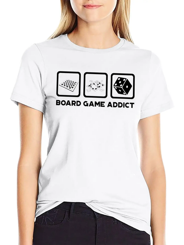 Board Game Addict Gaming Lightweight Cotton T-Shirt – Daily Comfort Graphic Shirt