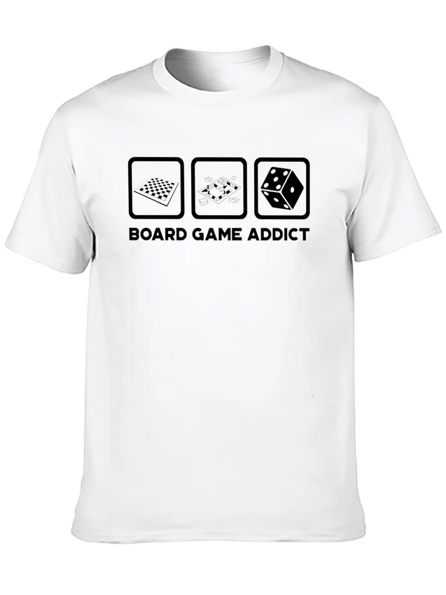 Board Game Addict Gaming Lightweight Cotton T-Shirt – Daily Comfort Graphic Shirt
