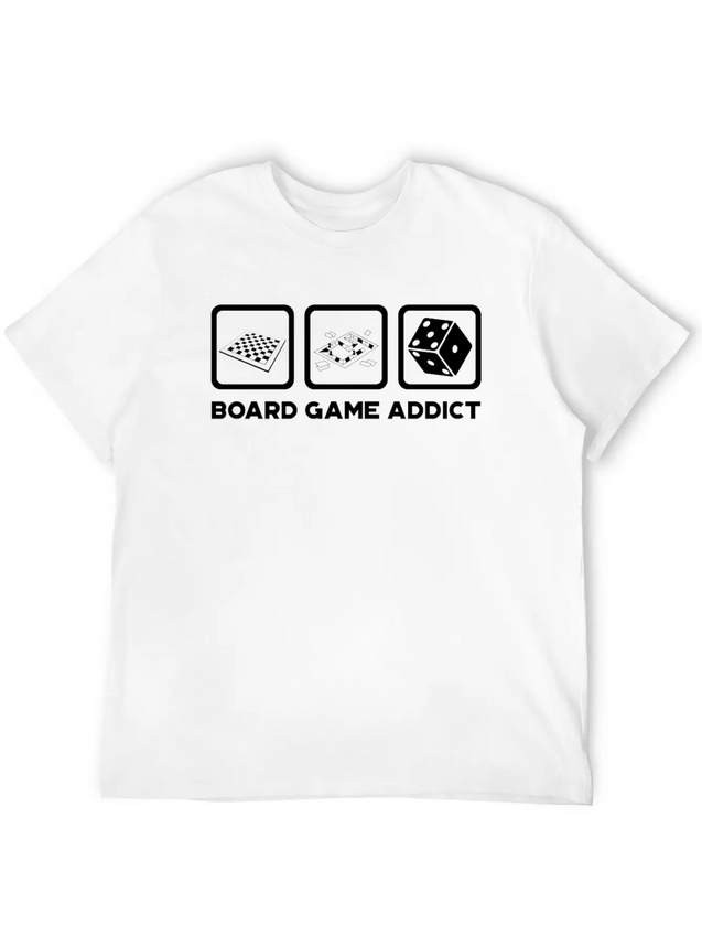 Board Game Addict Gaming Lightweight Cotton T-Shirt – Daily Comfort Graphic Shirt