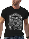 Boho Elephant Design Lightweight Cotton T-Shirt – Daily Comfort Graphic Shirt