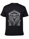 Boho Elephant Design Lightweight Cotton T-Shirt – Daily Comfort Graphic Shirt