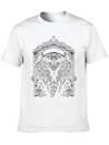 Boho Elephant Design Lightweight Cotton T-Shirt – Daily Comfort Graphic Shirt