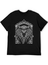 Boho Elephant Design Lightweight Cotton T-Shirt – Daily Comfort Graphic Shirt