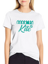 Born To Kite Waves And Wind Lightweight Cotton T-Shirt – Daily Comfort Graphic Shirt