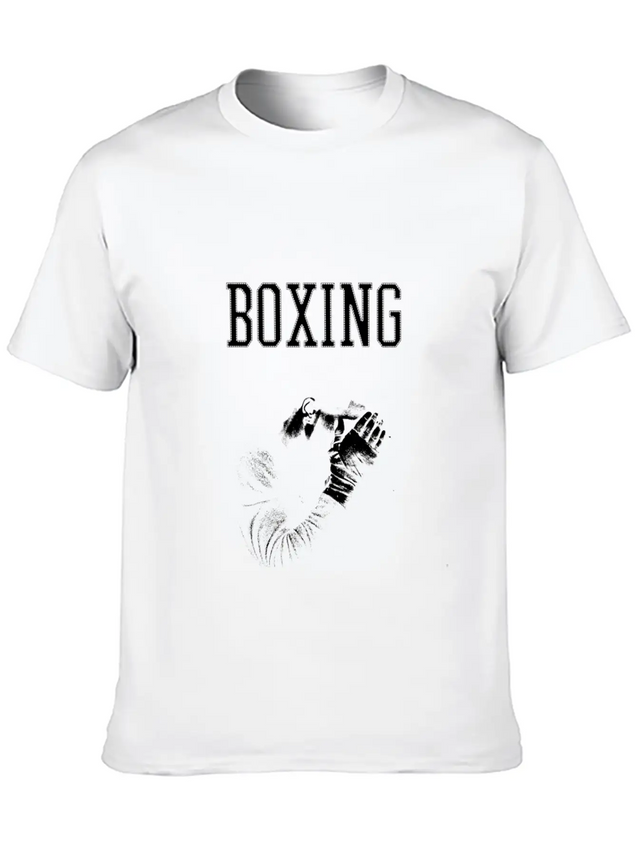 Boxing Lightweight Cotton T-Shirt – Daily Comfort Graphic Shirt