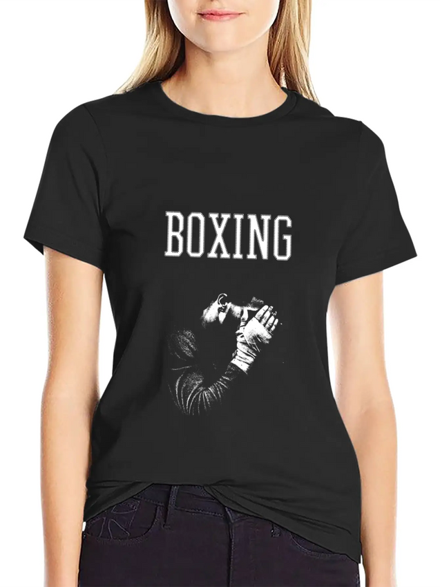 Boxing Lightweight Cotton T-Shirt – Daily Comfort Graphic Shirt