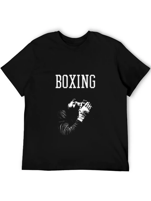 Boxing Lightweight Cotton T-Shirt – Daily Comfort Graphic Shirt