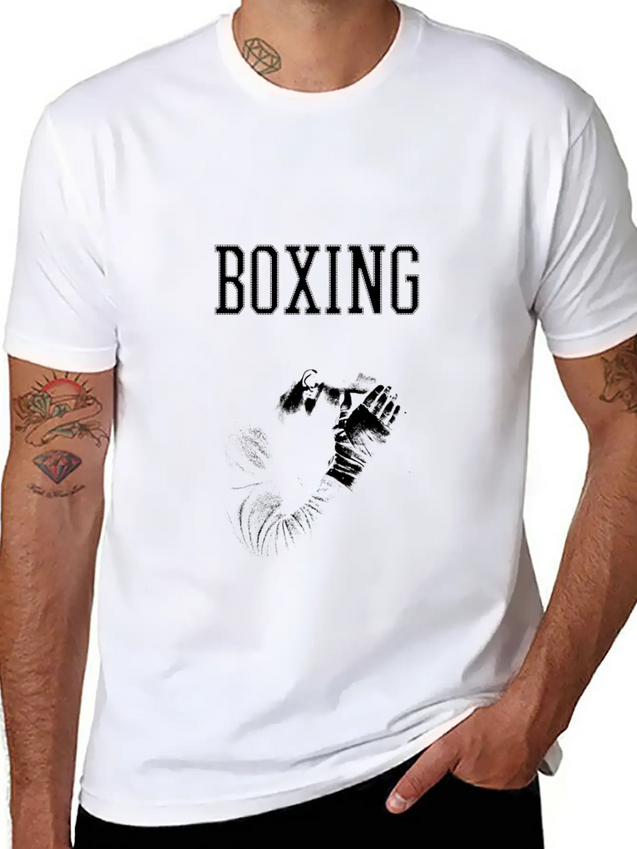 Boxing Lightweight Cotton T-Shirt – Daily Comfort Graphic Shirt