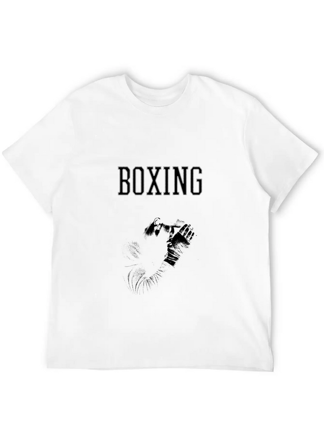 Boxing Lightweight Cotton T-Shirt – Daily Comfort Graphic Shirt