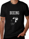 Boxing Lightweight Cotton T-Shirt – Daily Comfort Graphic Shirt