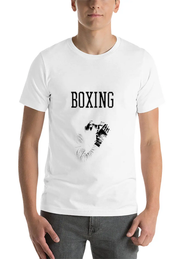 Boxing Lightweight Cotton T-Shirt – Daily Comfort Graphic Shirt