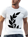 Branch Of Leaves Lightweight Cotton T-Shirt – Daily Comfort Graphic Shirt