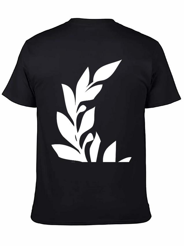 Branch Of Leaves Lightweight Cotton T-Shirt – Daily Comfort Graphic Shirt