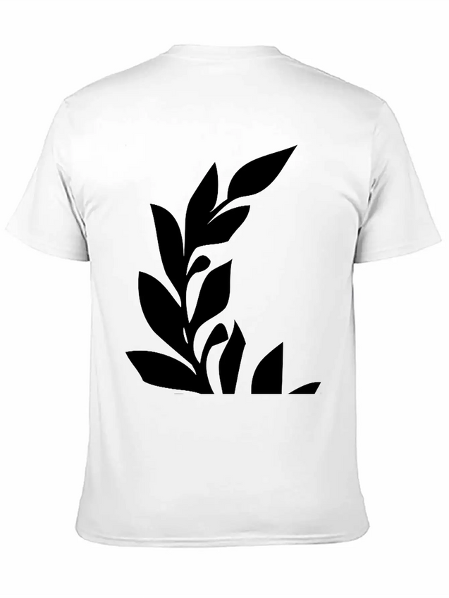 Branch Of Leaves Lightweight Cotton T-Shirt – Daily Comfort Graphic Shirt