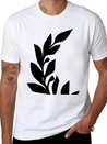 Branch Of Leaves Lightweight Cotton T-Shirt – Daily Comfort Graphic Shirt
