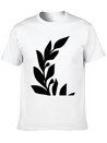 Branch Of Leaves Lightweight Cotton T-Shirt – Daily Comfort Graphic Shirt