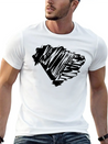 Brasil Map Scribbled Lightweight Cotton T-Shirt – Daily Comfort Graphic Shirt