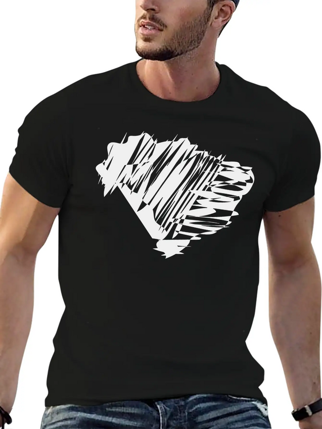 Brasil Map Scribbled Lightweight Cotton T-Shirt – Daily Comfort Graphic Shirt