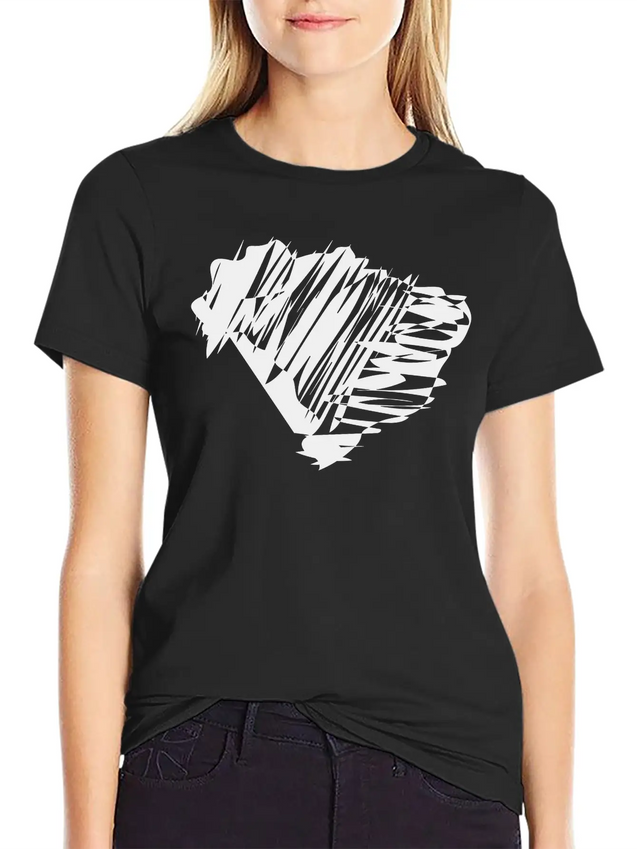 Brasil Map Scribbled Lightweight Cotton T-Shirt – Daily Comfort Graphic Shirt