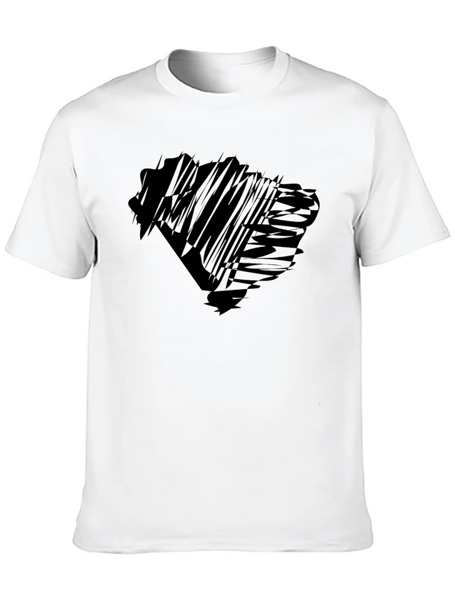 Brasil Map Scribbled Lightweight Cotton T-Shirt – Daily Comfort Graphic Shirt