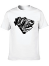 Brasil Map Scribbled Lightweight Cotton T-Shirt – Daily Comfort Graphic Shirt