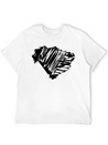 Brasil Map Scribbled Lightweight Cotton T-Shirt – Daily Comfort Graphic Shirt
