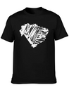 Brasil Map Scribbled Lightweight Cotton T-Shirt – Daily Comfort Graphic Shirt