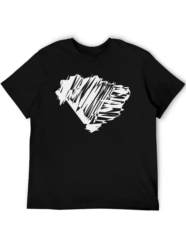 Brasil Map Scribbled Lightweight Cotton T-Shirt – Daily Comfort Graphic Shirt