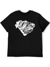 Brasil Map Scribbled Lightweight Cotton T-Shirt – Daily Comfort Graphic Shirt