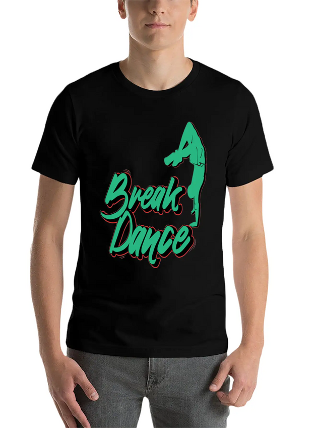 Breakdance Streetdance Hip Hop Lightweight Cotton T-Shirt – Daily Comfort Graphic Shirt