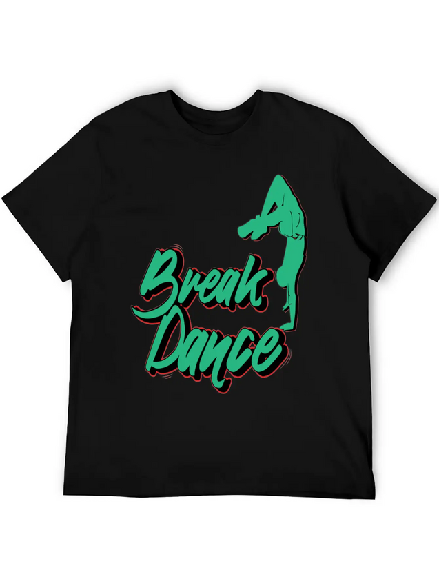 Breakdance Streetdance Hip Hop Lightweight Cotton T-Shirt – Daily Comfort Graphic Shirt