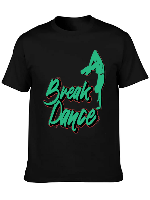 Breakdance Streetdance Hip Hop Lightweight Cotton T-Shirt – Daily Comfort Graphic Shirt